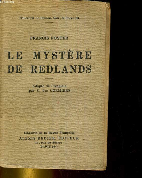 LE MYSTERE DE REDLANDS