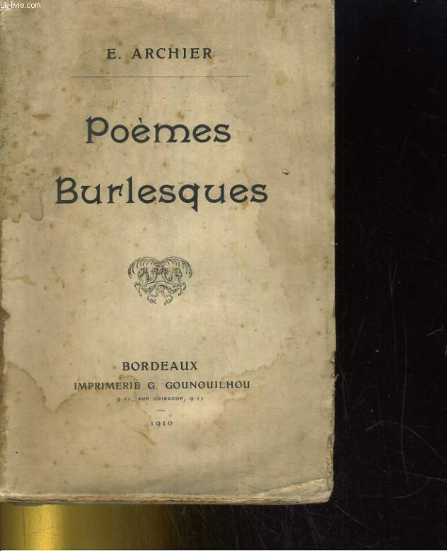 POEMES BURLESQUES