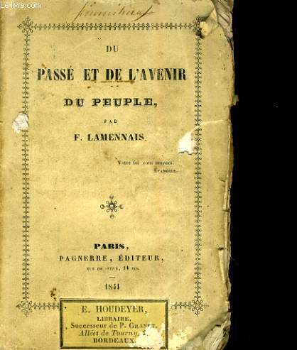 DU PASSE ET DE L'AVENIR