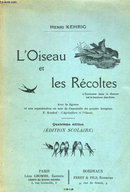 L'OISEAU ET LES RECOLTES