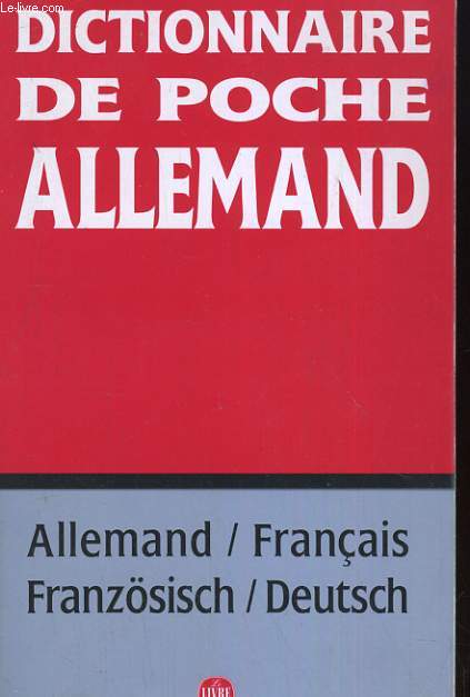 DICTIONNAIRE DE POCHE ALLEMAND. ALLEMAND-FRANCAIS / FRANCAIS-ALLEMAND