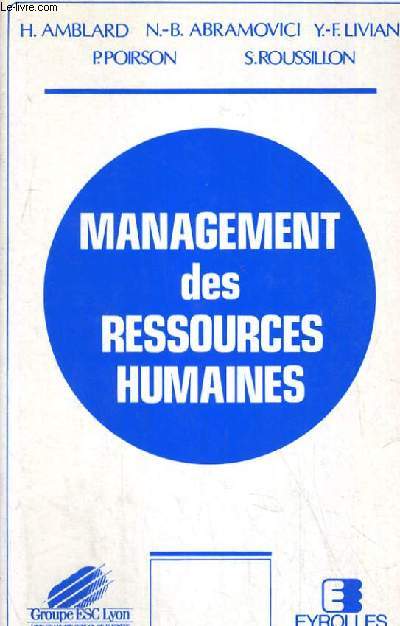 MANAGEMENT DES RESSOURCES HUMAINES TROISIEME EDITION