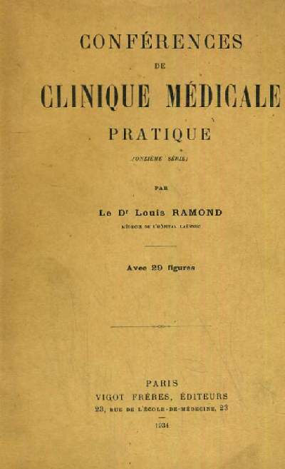 CONFERENCE DE CLINIQUE MEDICALE PRATIQUE