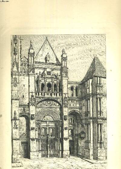 LA RENAISSANCE EN FRANCE. 9me LIVRAISON. NORMANDIE (SEINE-INFERIEIURE ET EURE). ILLUSTRATIONS SOUS LA DIRECTION DE EUGENE SADOUX. 1. EGLISE DE GISORS. 2. EGLISE DE LONGNI (ORNE). 3. CHOEUR DE L'EGLISE St PIERRE A CAEN. ...