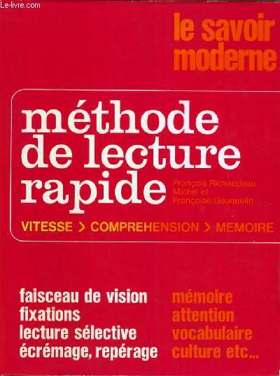METHODE DE LECTURE RAPIDE - TOME I