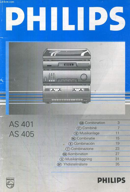PHILIPS, AS 401, AS 405 (NOTICE)