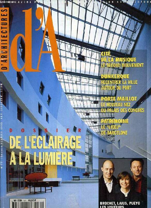 D'ARCHITECTURES, N 52, JAN.-FEV. 1995