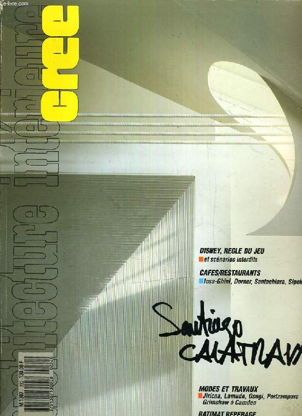 ARCHITECTURE INTERIEURE, CREE, OCT.-NOV. 1989, SANTIAGO CALATRAVA