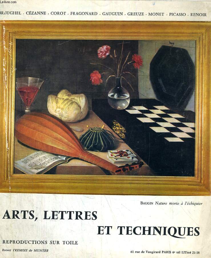 ARTS, LETTRES ET TECHNIQUES (CATALOGUE)