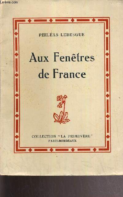 AUX FENETRES DE FRANCE / COLLECTION LA PRIMEVERE.