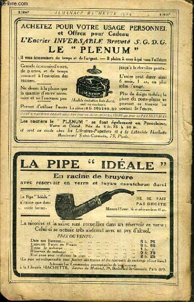 ALMANACH HACHETTE 1924.