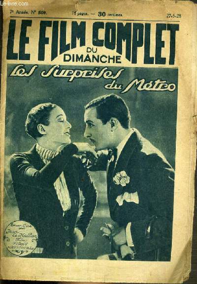LES SURPRISES DU METRO - LE FILM COMPLET DU DIMANCHE - 7me ANNEE - N509.