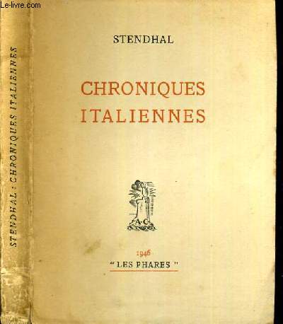 CHRONIQUES ITALIENNES / COLLECTION LES PHARES.