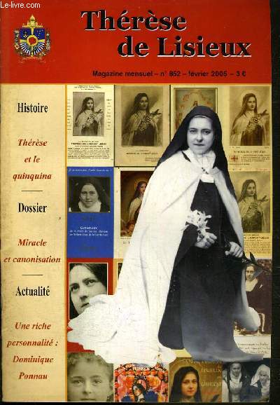 THERESE DE LISIEUX N852 - FEVRIER 2005 / HISTOIRE: THERESE ET LE QUINQUINA.