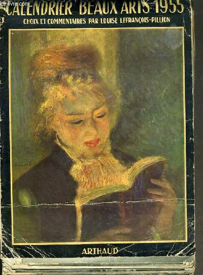 CALENDRIER BEAUX ARTS 1955.