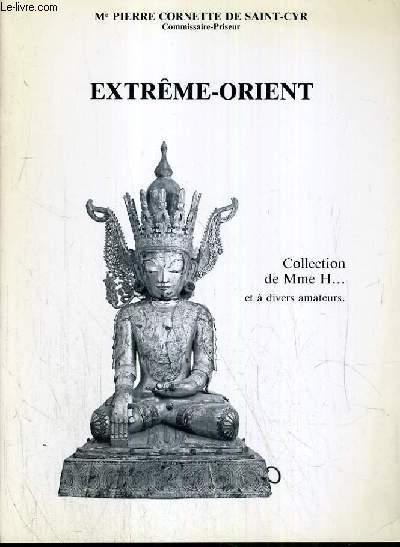 CATALOGUE DE VENTE AUX ENCHERES - NOUVEAU DROUOT - COLLECTION DE Mme H... - EXTREME-ORIENT - SALLE 2 - 24 SEPTEMBRE 1982.