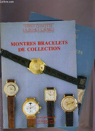 LOT DE 2 CATALOGUES DE VENTE AUX ENCHERES - NOUVEAU RICHELIEU - MONTRES BRACELETS DE COLLECTION - 20 DECEMBRE 1989 et 25 JUIN 1990.