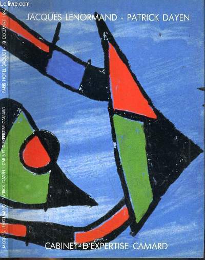 CATALOGUE DE VENTE AUX ENCHERES - DROUOT RICHELIEU - IMPORTANTS TABLEAUX MODERNES ET CONTEMPORAINS - SCULPTURES - SALLES 5 et 6 - 10 DECEMBRE 1990.