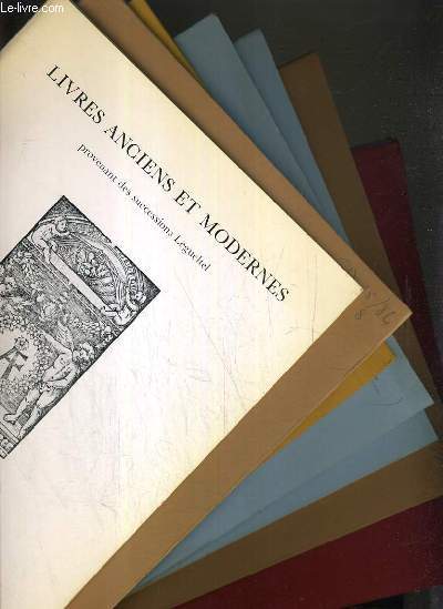 LOT DE 9 CATALOGUES DE VENTE AUX ENCHERES - DROUOT - LIVRES DE COLLECTION - 20 NOV. 1980 - 29 MARS - 18 et 20 JUIN - 17 OCT 1984 - 20 MARS - 13 MAI 1985 - 12 JUIN 1989 - 25 MARS 1991.