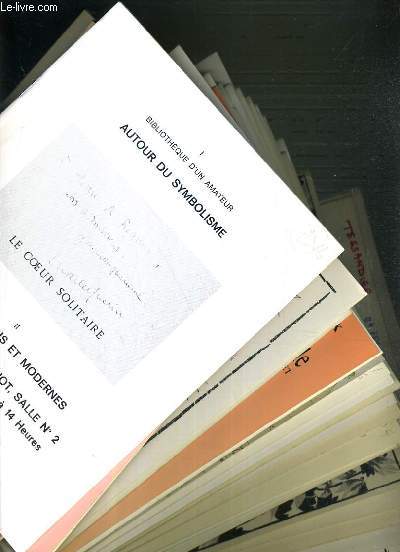 LOT DE 27 CATALOGUES - LIVRES ANCIENS ET MODERNES - DOCUMENTS PRECIEUX - BELLES RELIURES / RENAUD 30/31 MAI 1979-11 MAI 1984 - AUDAP/GODEAU - 29 FEV. 1980-16 MAI 1984-1er AVRIL 1985 - OGER 16 DEC. 1976 - DEURBERGUE 26 MAI 1982 - LAURIN 27 OCT...