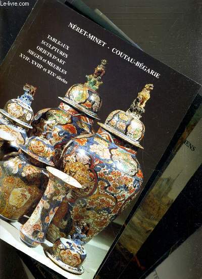 LOT DE 7 CATALOGUES - DROUOT - TABLEAUX - SCULPTURES - OBJETS D'ART / NERET-MINET-6 DEC. 1990, DAUSSY-RICQLES-21 DEC. 1990, LIBERT-14 FEV. 1990, CORNETTE-28 SEPT. 1990, COUTURIER/NICOLAY-3 DEC. 1985-25 MARS 1987, IONESCO-7 JUILLET 1988.