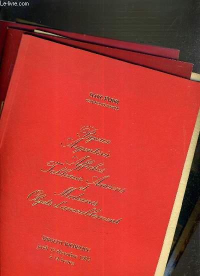 LOT DE 10 CATALOGUES - DROUOT - BIJOUX - DESSINS ET TABLEAUX ANCIENS / FERRI-17 DEC. 1987, PARIS-AUCTION-2 FEV. 1990-4 AVRIL 1991, BLACHE-6 AVRIL 1965-3 DEC. 1972-16 JUIN 1976, MATHIAS-2 DEC. 1987, OGER-16 OCT. 1989, RIBEYRE-30 MAI 1990, ARCOLE...