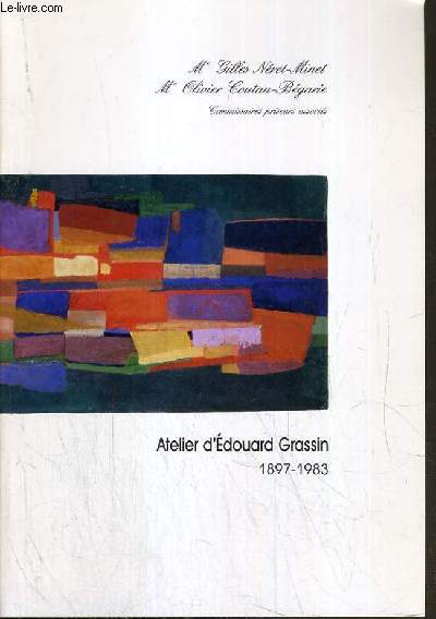 CATALOGUE DE VENTE AUX ENCHERES - NOUVEAU DROUOT - ATELIER D'EDOUARD GRASSIN 1897-1983 - SALLE 12 - 30 AVRIL 1987.