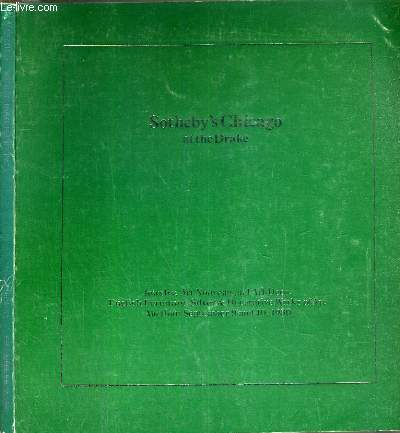 CATALOGUE DE VENTE AUX ENCHERES - CHICAGO A THE DRAKE - ART NOUVEAU AND ART DECO - ENGLISH FURNITURE - SILVER & DECORATIVE WORKS OF ART AUCTION - 9-10 SEPTEMBER 1980 / TEXTE EN ANGLAIS.