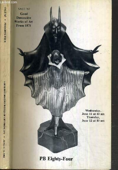 CATALOGUE DE VENTE AUX ENCHERES - GOOD DECORATIVE WORKS OF ART FROM 1975 - 11th-12th JUNE 1975 / TEXTE EN ANGLAIS.