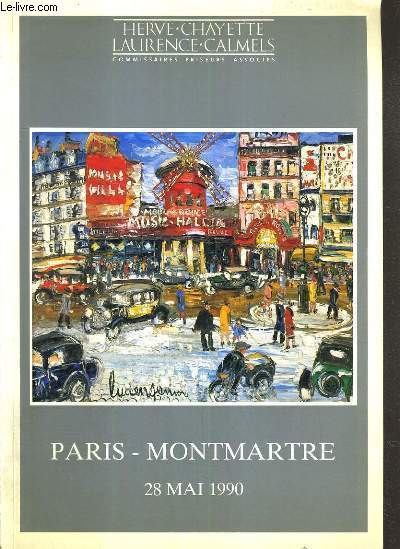 CATALOGUE DE VENTE AUX ENCHERES - DROUOT RICHELIEU - PARIS-MONTMARTRE - SALLE 7 - 28 MAI 1990.