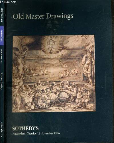 CATALOGUE DE VENTE AUX ENCHERES - AMSTERDAM - ALD MASTER DRAWINGS - 12 NOVEMBER 1996 / TEXTE EN ANGLAIS.