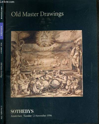 CATALOGUE DE VENTE AUX ENCHERES - AMSTERDAM - ALD MASTER DRAWINGS - 12 NOVEMBER 1996 / TEXTE EN ANGLAIS.