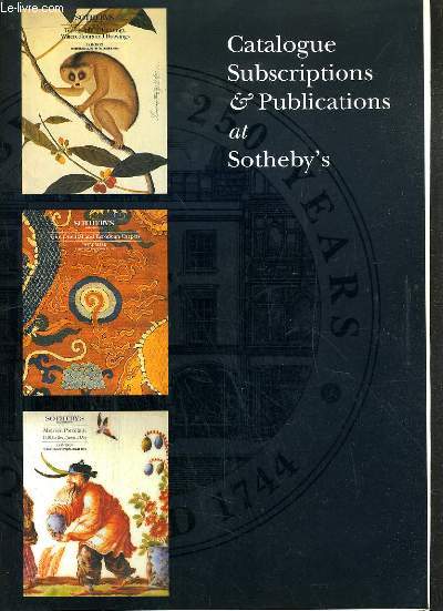 CATALOGUE SUBCRIPTIONS & PUBLICATIONS - 1994 / TEXTE EN ANGLAIS.