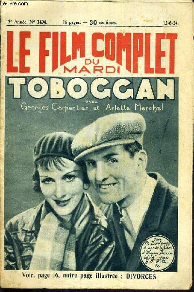 TOBOGAN - LE FILM COMPLET DU MARDI - 13me ANNEE - N1494.