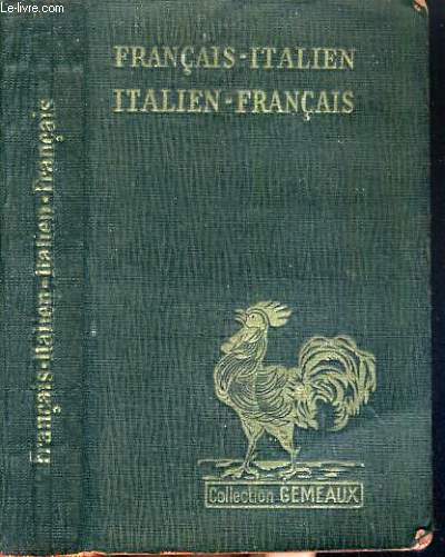 DICTIONNAIRE FRANCAIS - ITALIEN / COLLECTION PORTEFEUILLE - COLLECTION GEMEAUX.