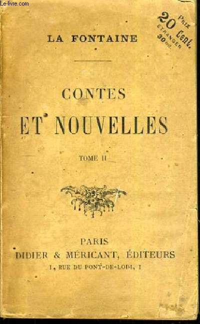 CONTES ET NOUVELLES - TOME II