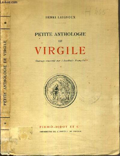 PETITE ANTHOLOGIE DE VIRGILE