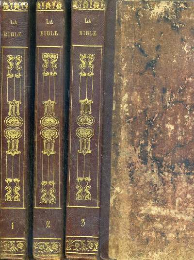 LA BIBLE - ANCIEN TESTAMENT - 3 TOMES - DE 1  3.