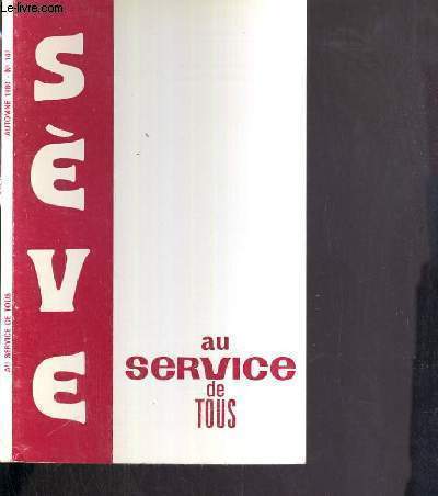 SEVE AU SERVICE DE TOUS - BULLETIN PROGRAMME - N147 - AUTOMNE 1980.