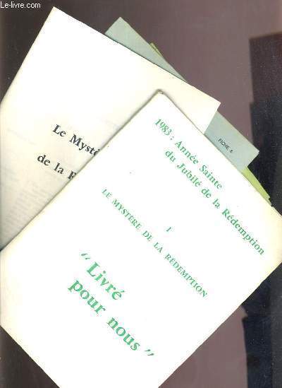 LIVRE POUR NOUS - I. LE MYSTERE DE LA REDEMPTION - 1983: ANNEE SAINTE DU JUBILE DE LA REDEMPTION.