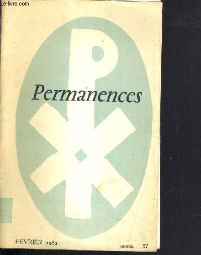 PERMANENCES - N 57 - FEVRIER 1969