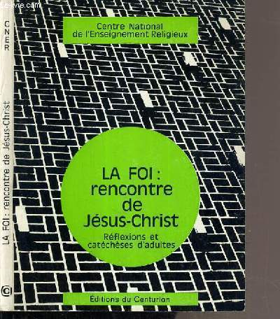 LA FOI: RENCONTRE DE JESUS-CHRIST - REFLEXIONS ET CATECHESES D'ADULTES