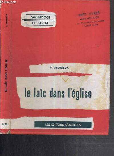 LE LAIC DANS L'EGLISE - SACERDOCE ET LAICAT