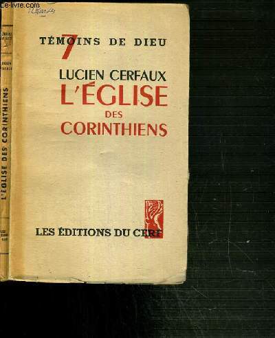 L'EGLISE DES CORINTHIENS / COLLECTION TEMOIN DE DIEU N7.