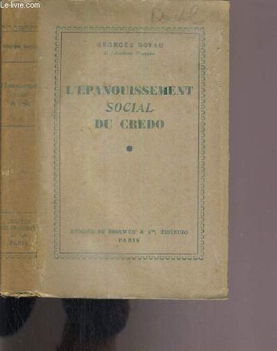 L'EPANOUISSEMENT SOCIAL DU CREDO