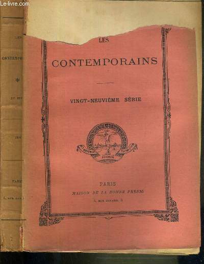 LES CONTEMPORAINS - 29me SERIE / JOSEPH JOUBERT - Mme DE GENLIS - SYLVAIN BAILLY - THOMAS JEFFERSON - VERDI - PIERRE-MARIE-EDOUARD CAZENOVE DE PRADINE (1838-1896) - GUSTAVE FLAUBERT - JAMES MONROE - MGR PETITJEAN ET LA NOUVELLE EGLISE DU JAPON...