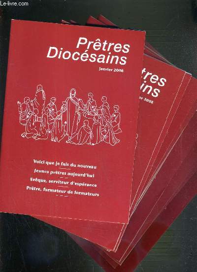 PRETRES DIOCESAINS - LOT DE 11 NUMEROS - DE JANVIER A DECEMBRE 2008.