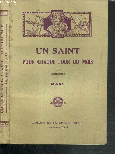 UN SAINT POUR CHAQUE JOUR DU MOIS - MARS