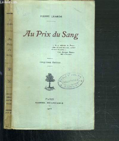 AU PRIX DU SANG - 5me EDITION