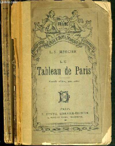 LE TABLEAU DE PARIS / BIBLIOTHEQUE CHOISIE DES CHEFS-D'OEUVRE FRANCAIS ET ETRANGERS